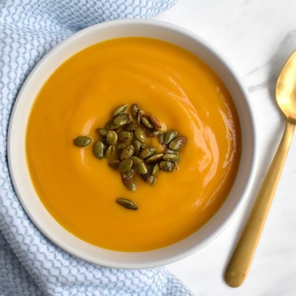 Squash, Carrot, and Ginger Soup (A Fall Flavors Bonanza!)