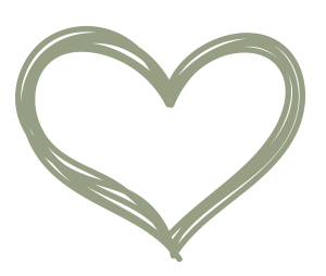 Green fertility heart outline